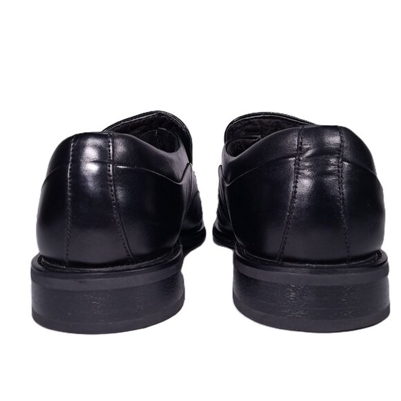 Florsheim Corbin Black Leather Dress Shoes Mens 11 WIDE Slip On Loafers 18304-01 - Picture 10 of 16